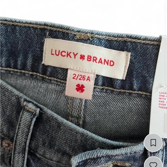 Lucky Brand High Rise Blue Jeans Straight - Picture 4 of 6